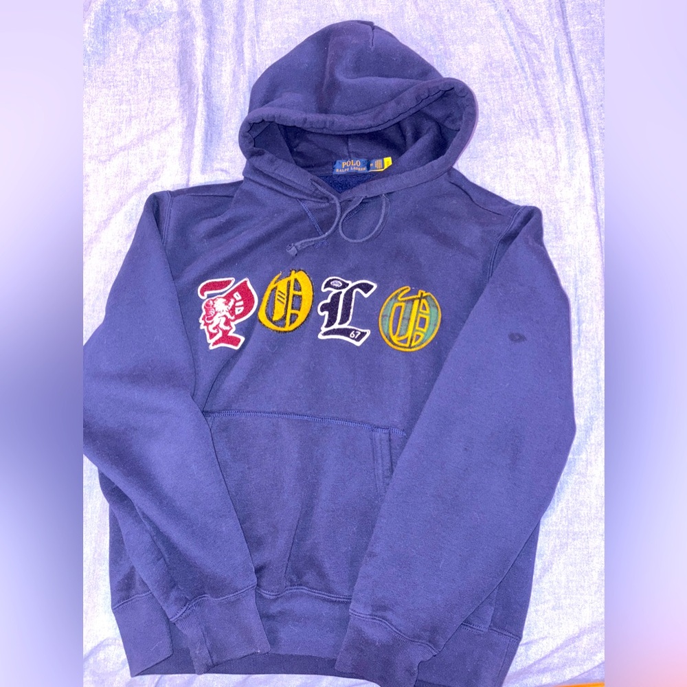Polo by Ralph Lauren Men's Blue Hoodie